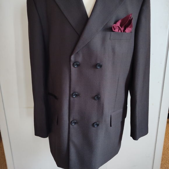 6 Button 3pc Double Breasted  Suit - Picture 1 of 10